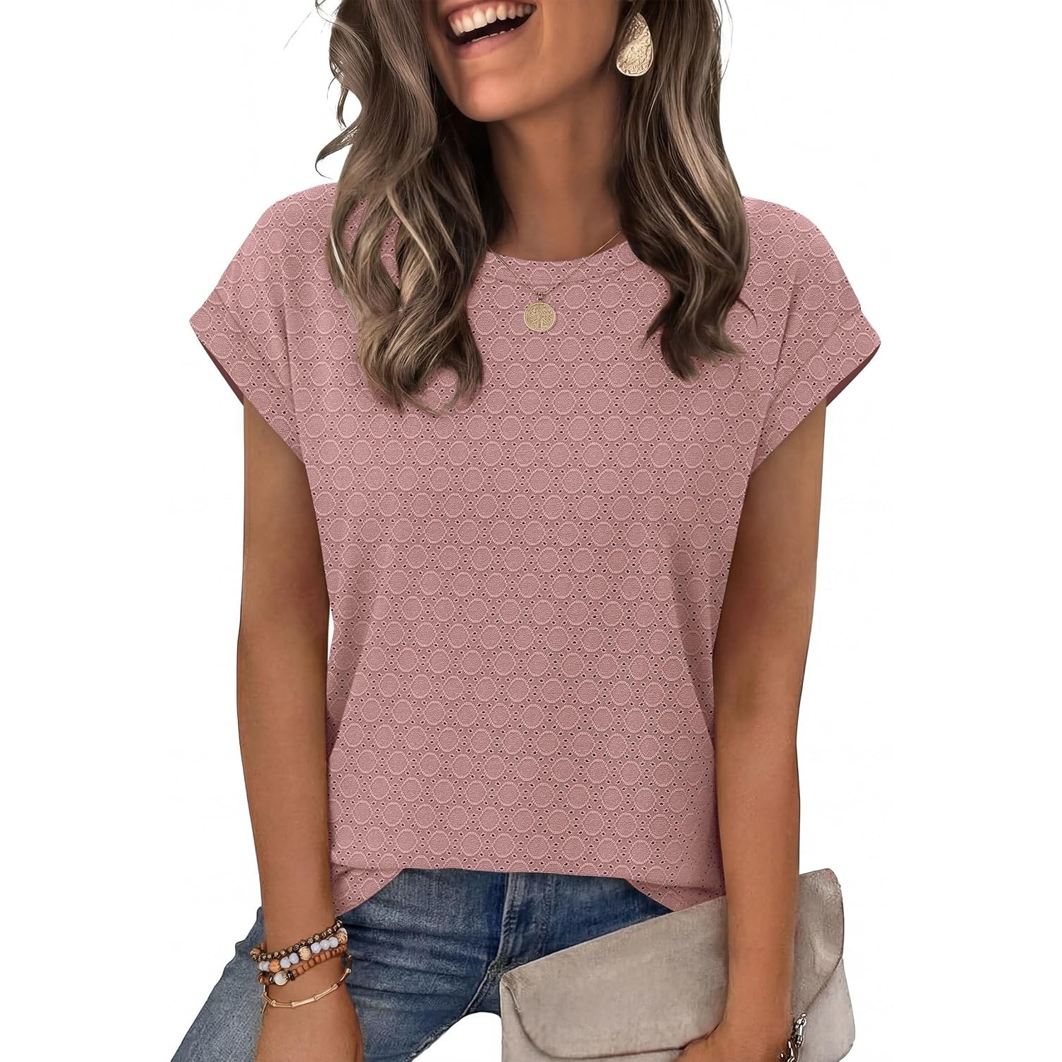 Loose Fit Summer Short Sleeve Shirts For Women