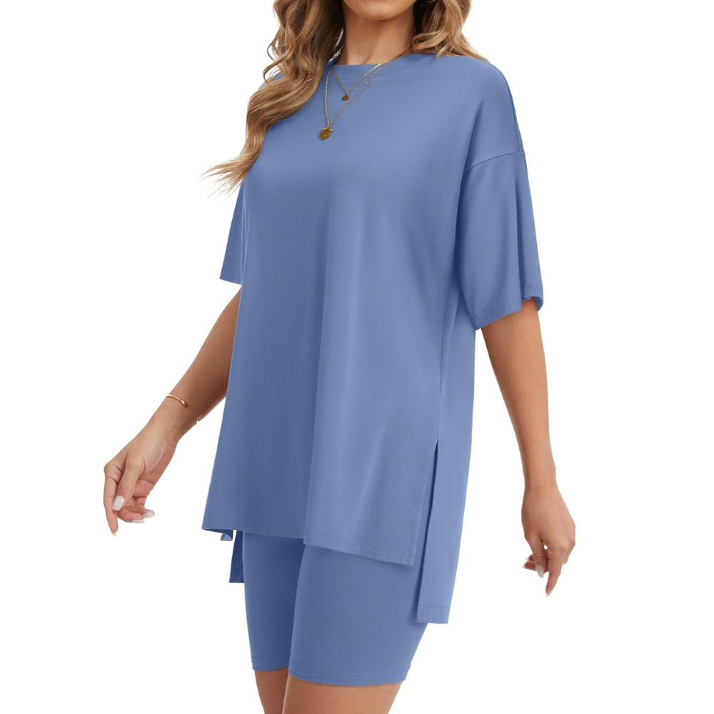 Two Piece Oversized Casual Lounge Set For Summer