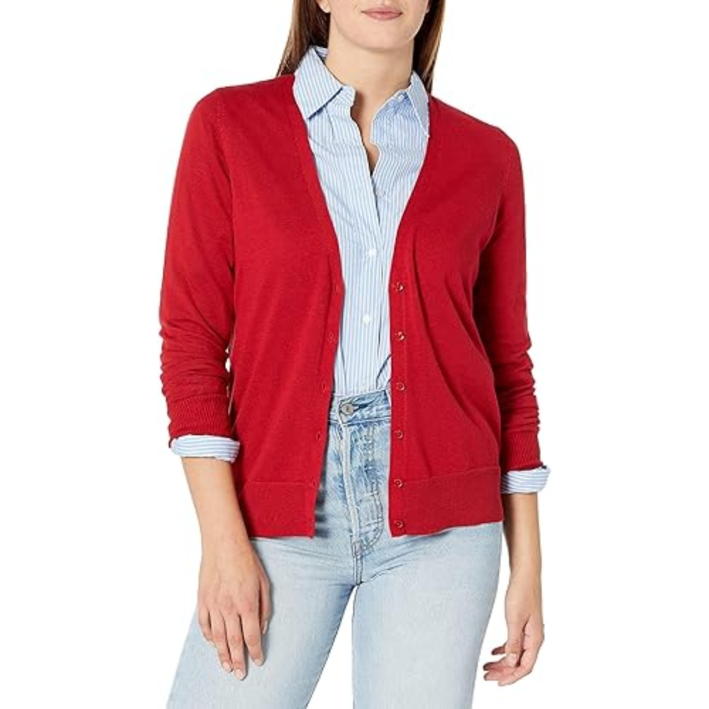 Women's Lightweight V-Neck Cardigan Sweater