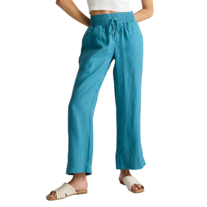 Women European Linen Wide Leg Pants