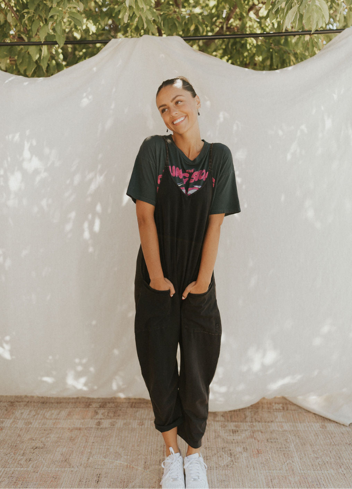 Womens Casual Wide-Leg Jumpsuit-Cozy Knit Sets