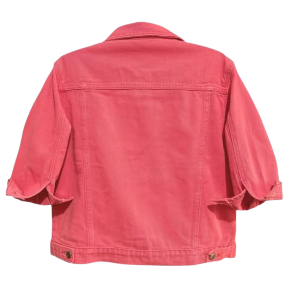 Women Cropped Full Sleeve Denim Jacket