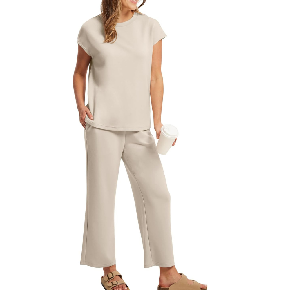 Two Piece Summer Vacation Lounge Matching Set Outfit