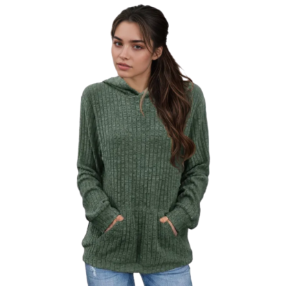 Hoodie With Long Sleeves And Kangaroo Pocket