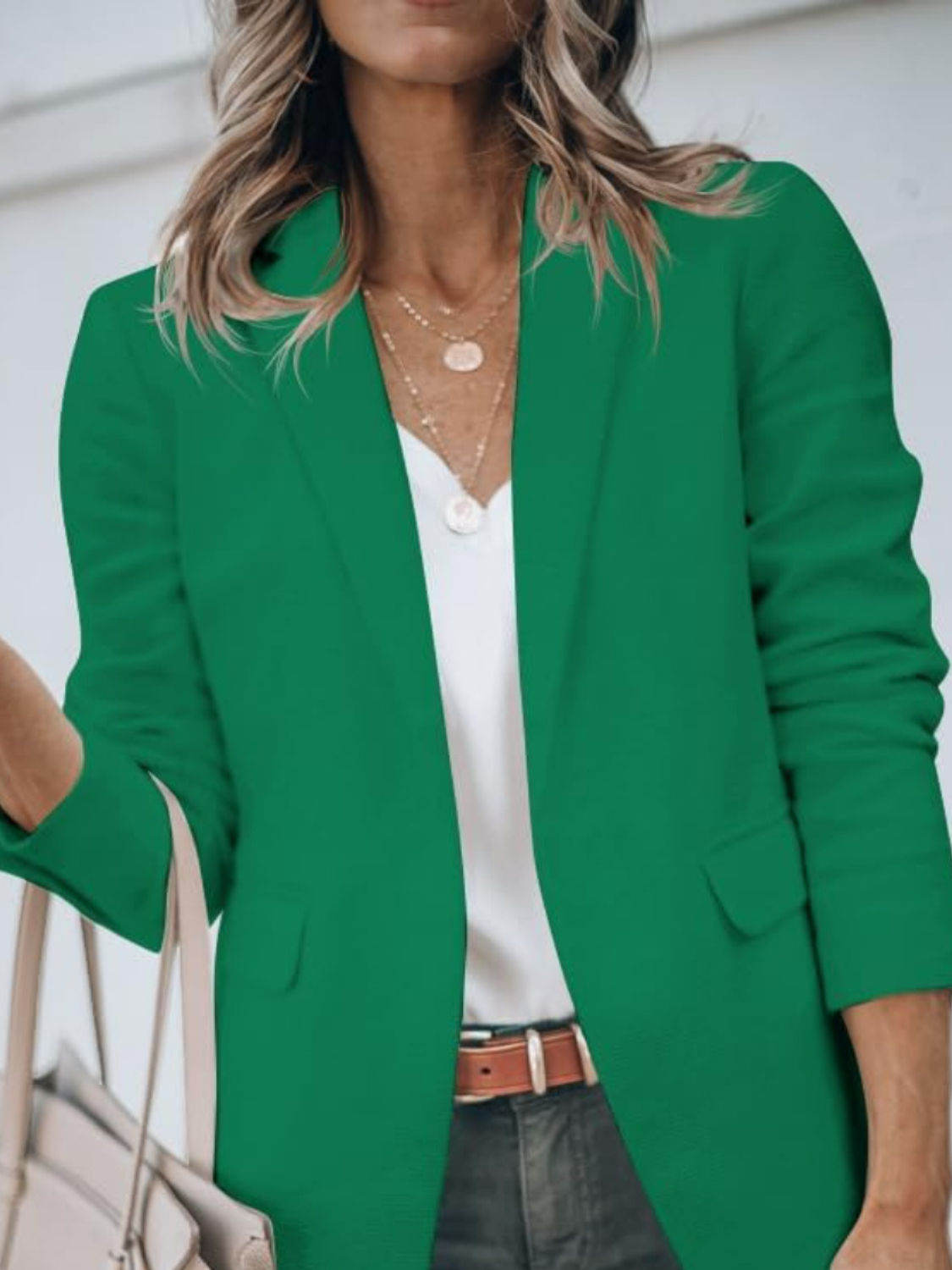 Casual Long Sleeve Jacket-Cozy Knit Sets
