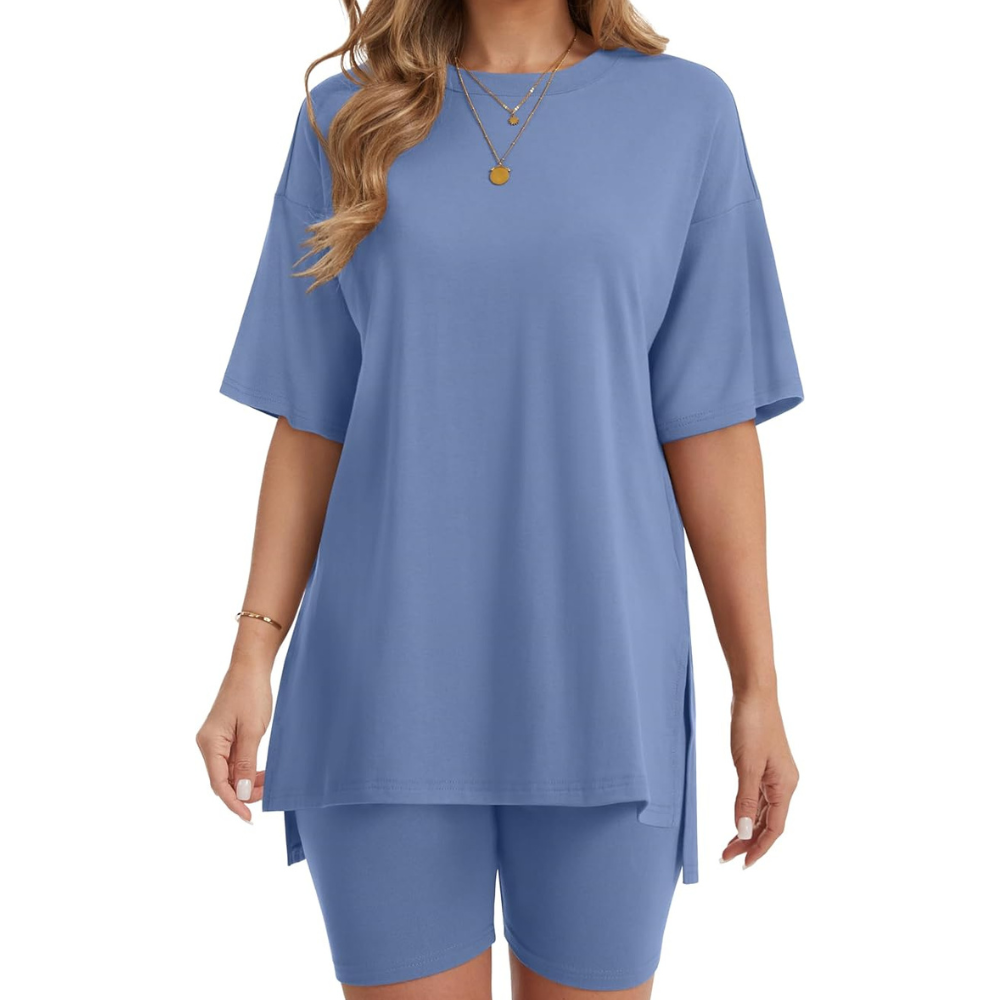 Two Piece Oversized Casual Lounge Set For Summer