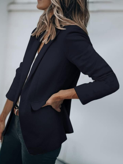 Front Long Sleeve Jacket-Cozy Knit Sets