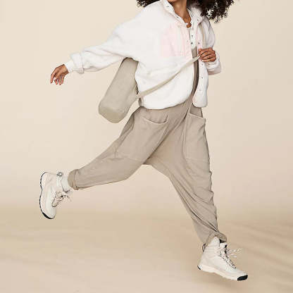 Wide Length Jumpsuit With Pockets-Cozy Knit Sets