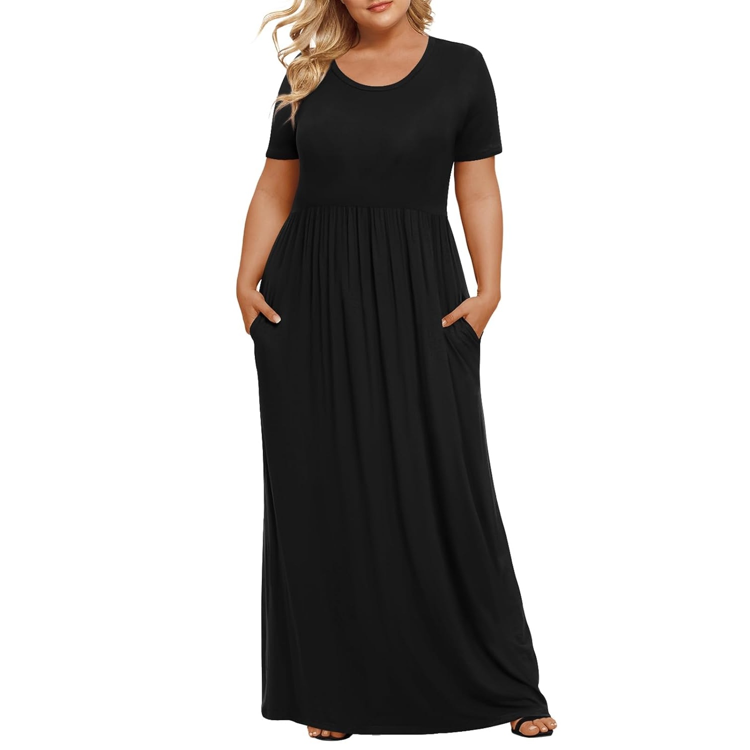 Casual Short Sleeve Maxi Dress For Women