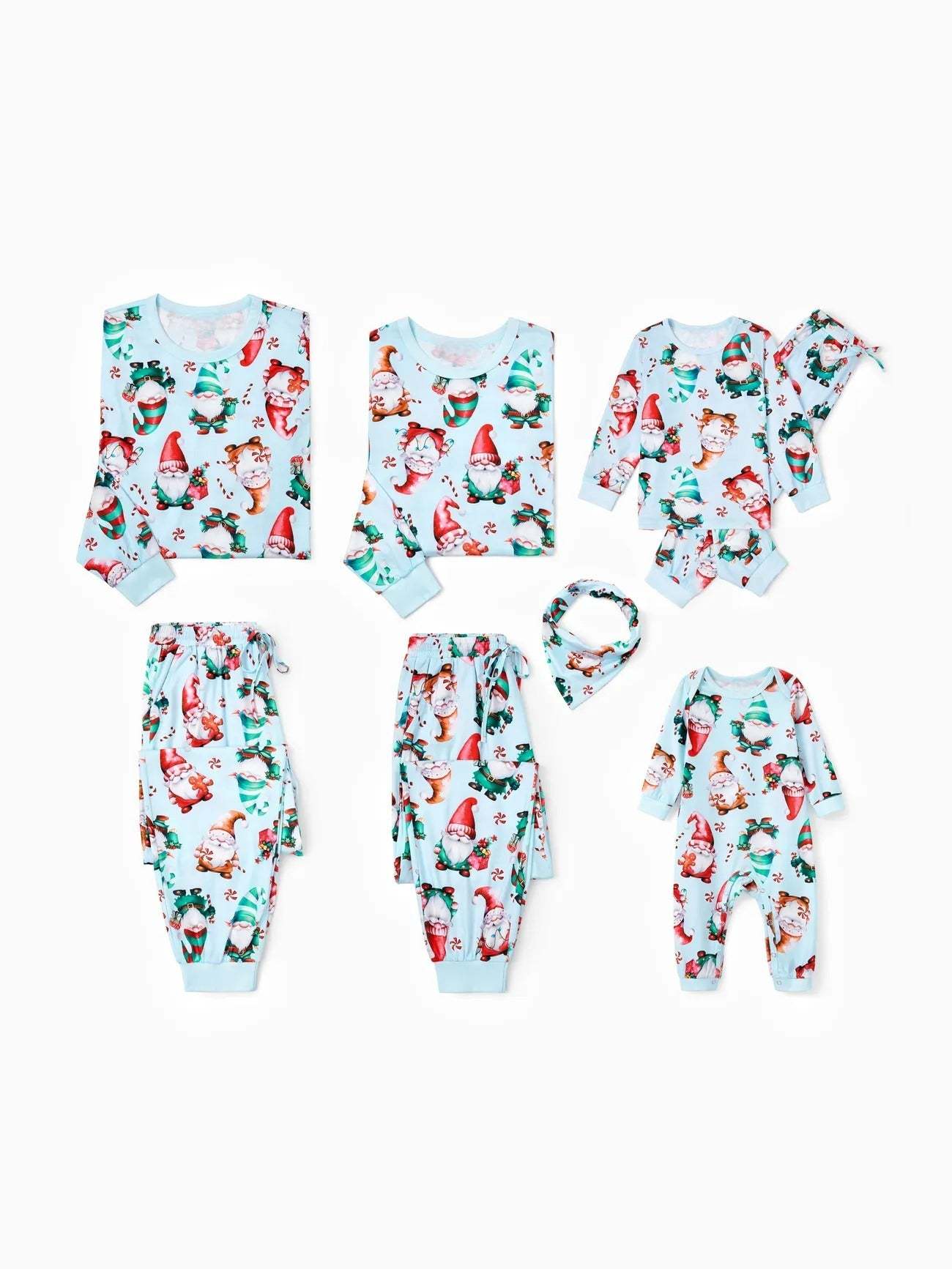 Santa And Reindeer Printed Family Matching Set-Cozy Knit Sets