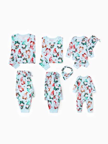 Santa And Reindeer Printed Family Matching Set-Cozy Knit Sets