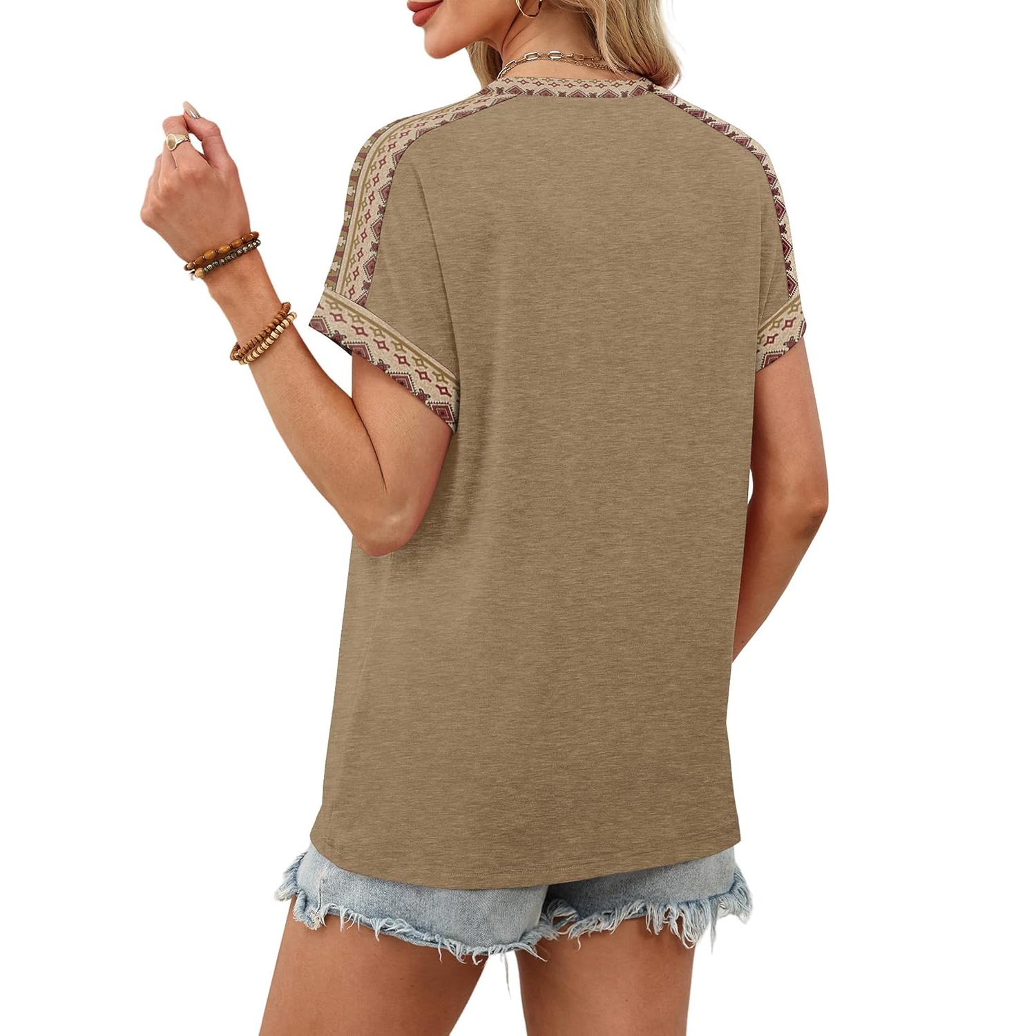 Casual Summer Spring Short Sleeve Shirts For Women