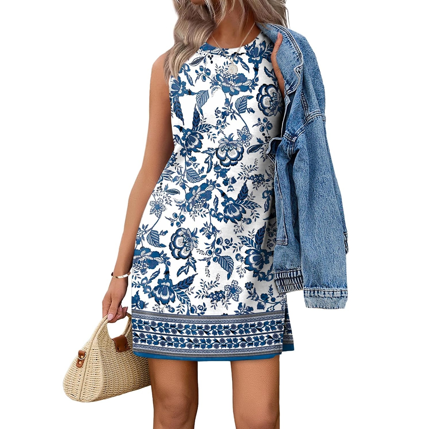 Casual  Sleeveless Tank Dress For Women