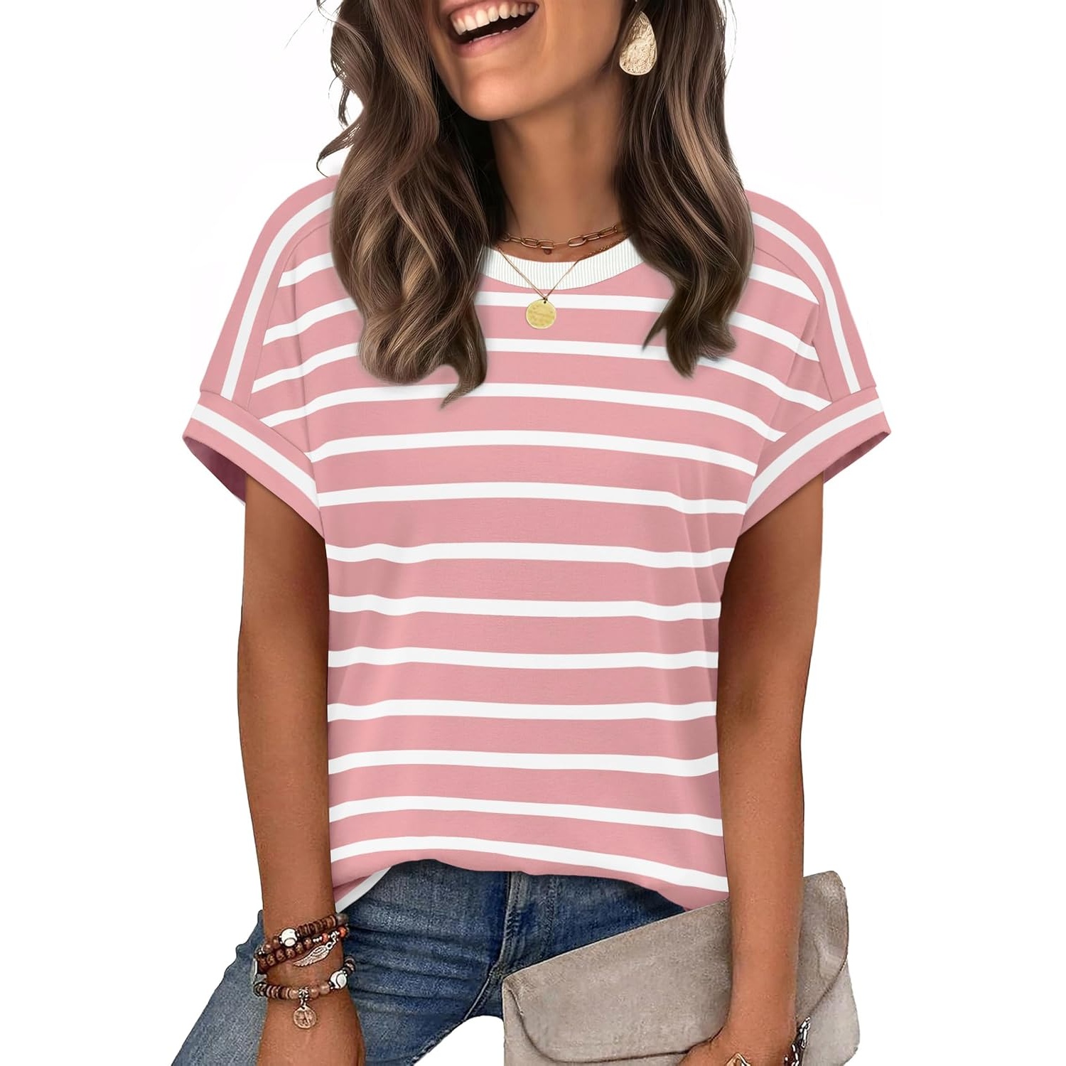 Casual Summer Spring Short Sleeve Shirts For Women