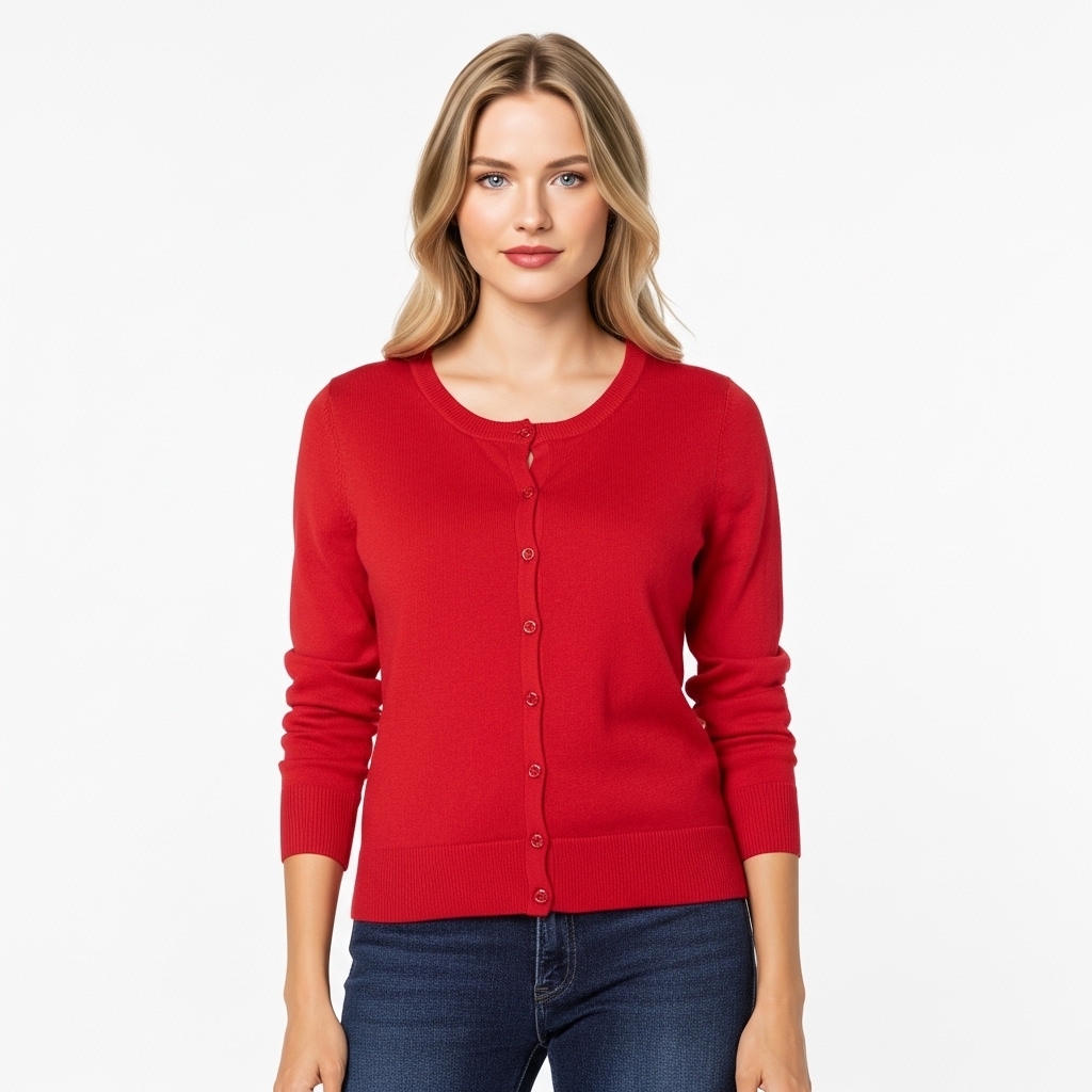 Lightweight Plus Size Cardigan With Button For Women