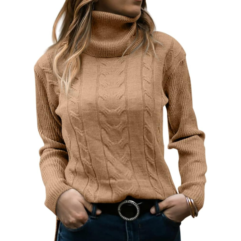 Long Sleeve Cable Knit Sweater