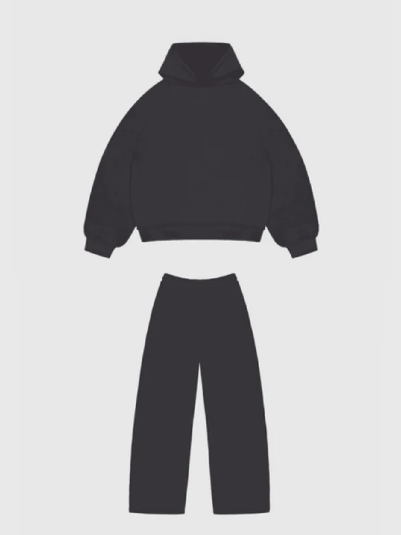 Baggy Hoodie Tracksuit-Cozy Knit Sets