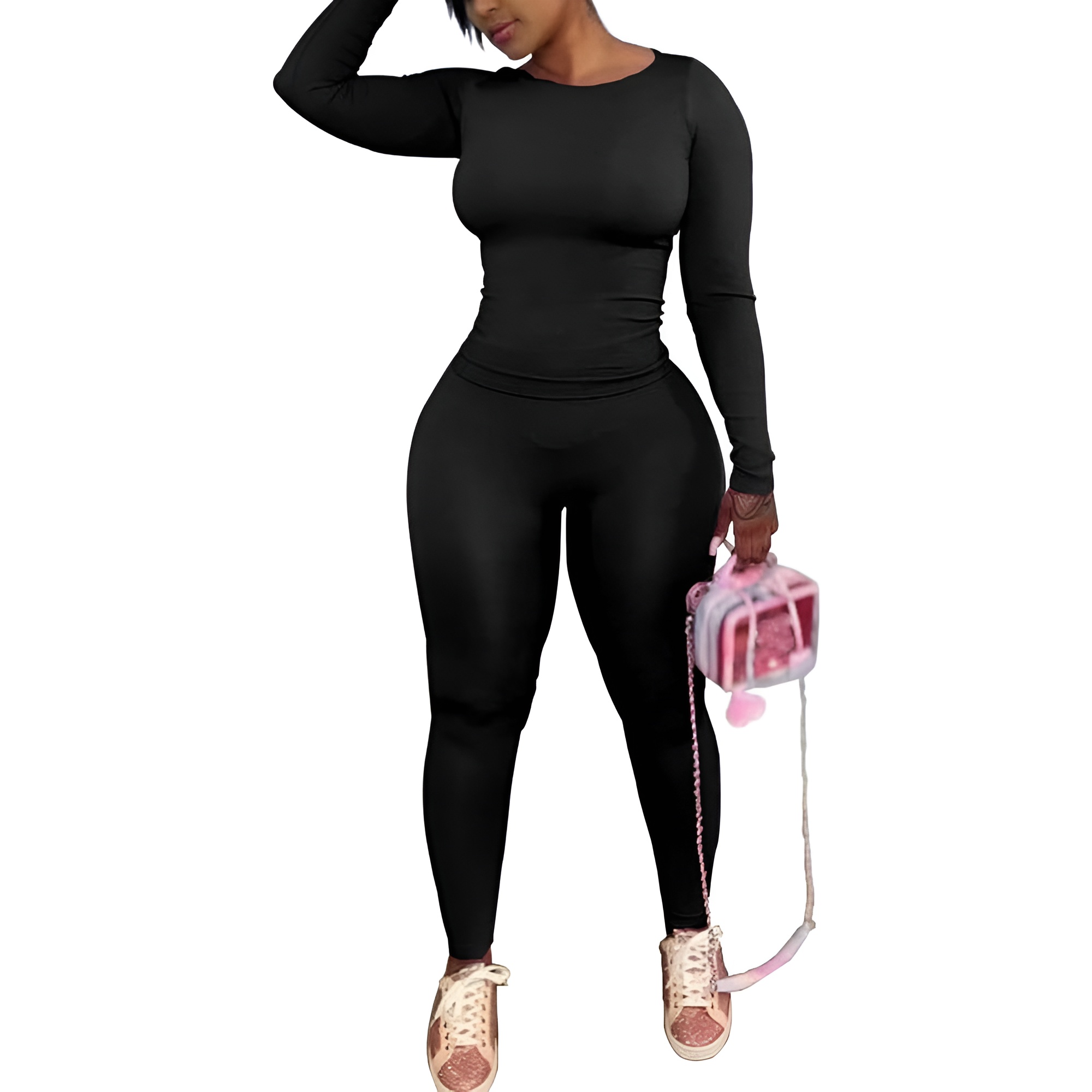Two Piece Track Suits For Women With Long Sleeve Workout Top And Pants