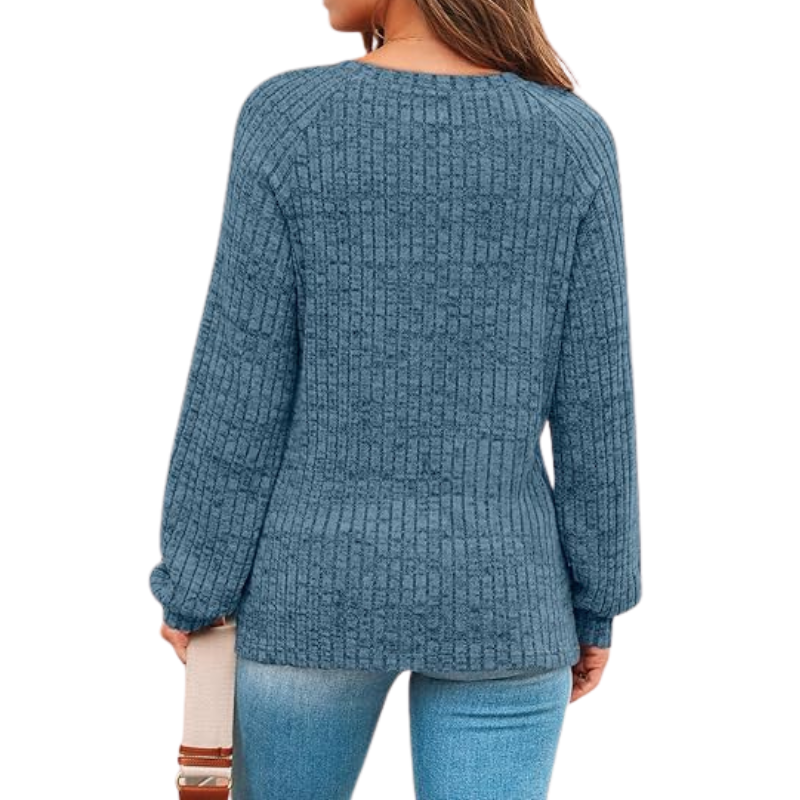 Womens Long Sleeve Sweater Casual Tunic Work Top