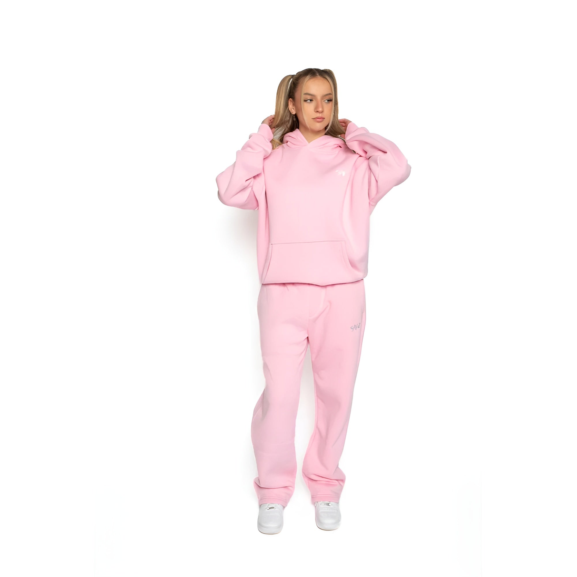 Oversized Cozy Hoodie And Jogger Set-Cozy Knit Sets