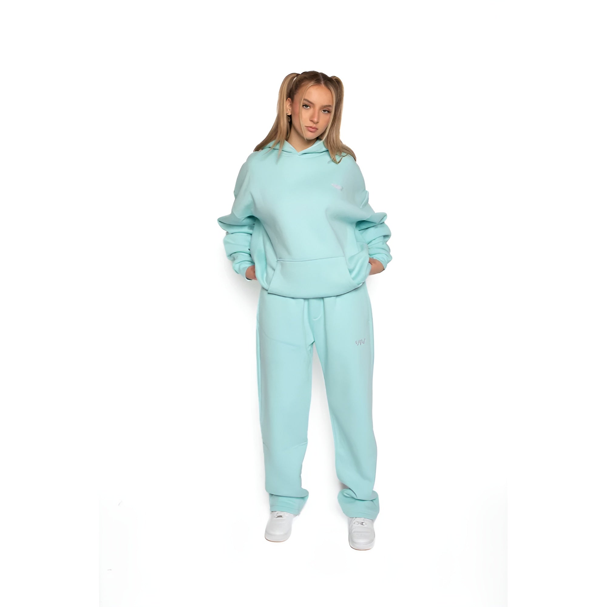 Oversized Cozy Hoodie And Jogger Set-Cozy Knit Sets