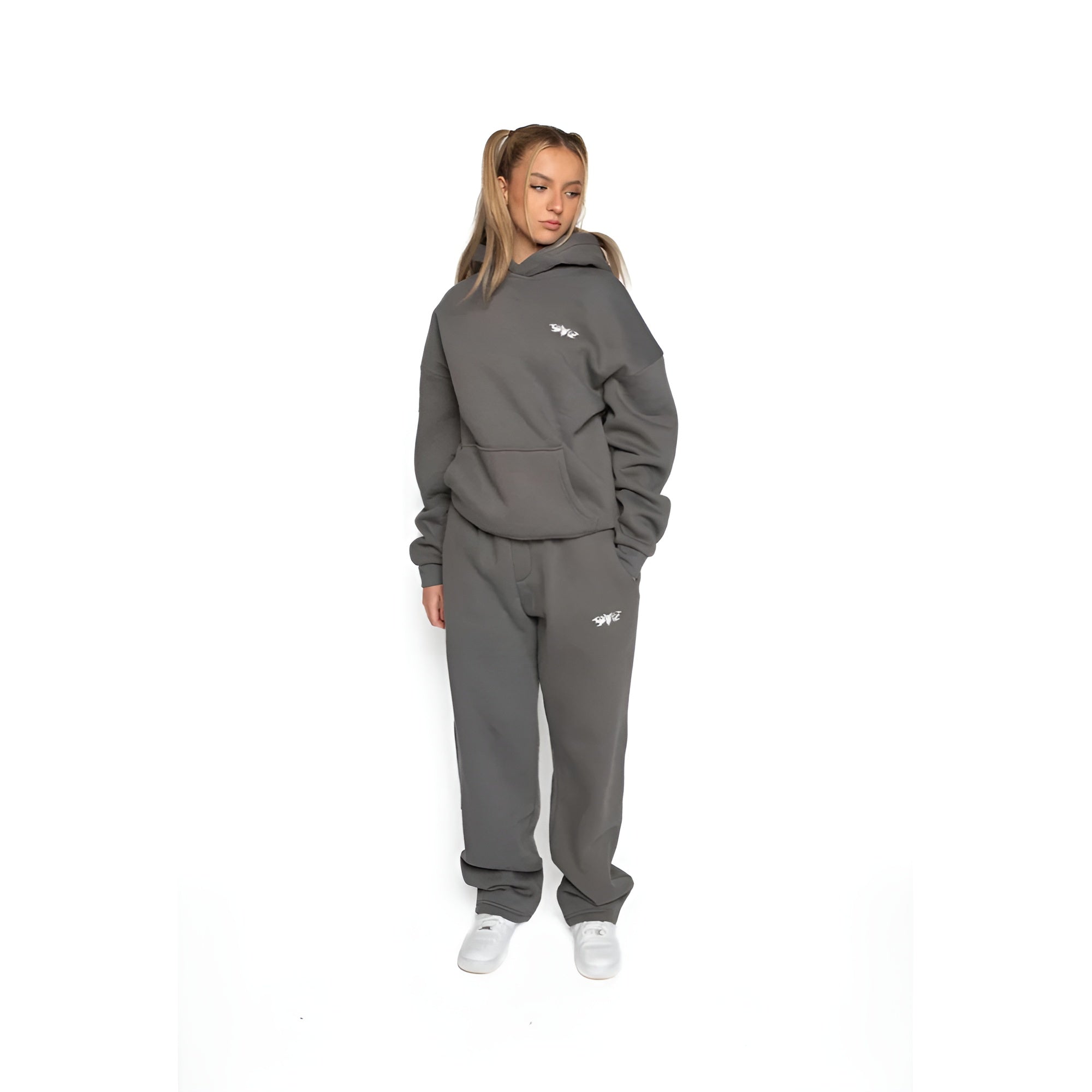 Oversized Cozy Hoodie And Jogger Set-Cozy Knit Sets