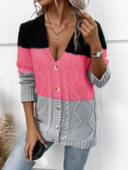 Cable Knit Cardigan-Cozy Knit Sets