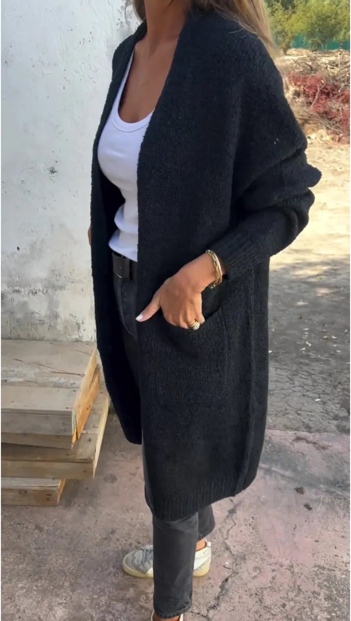 Cardigan Knit Pocket Sweater-Cozy Knit Sets