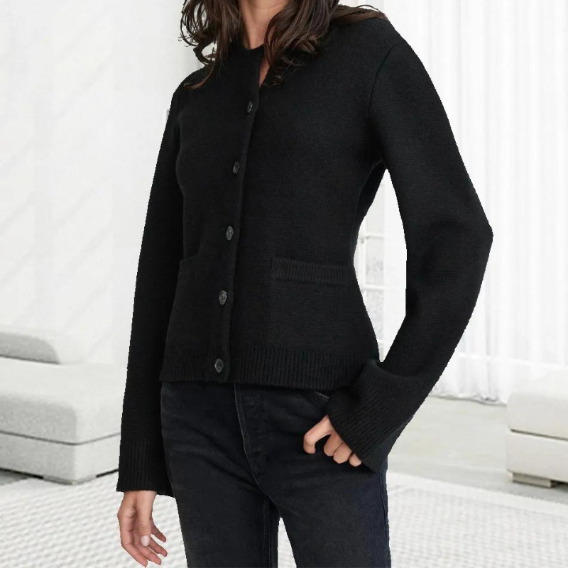 Cashmere Long Button Cardigan-Cozy Knit Sets