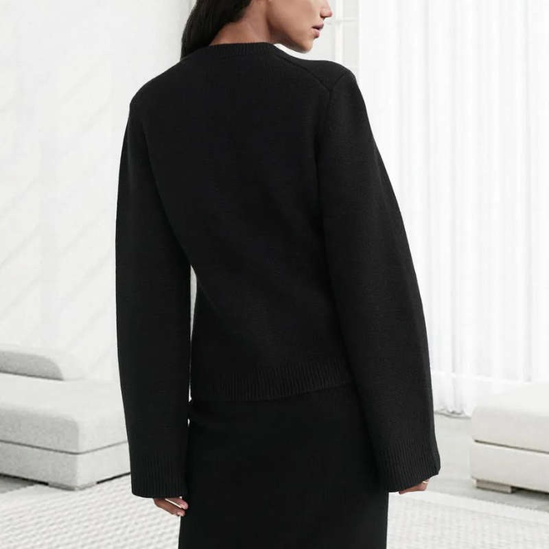 Cashmere Long Button Cardigan-Cozy Knit Sets