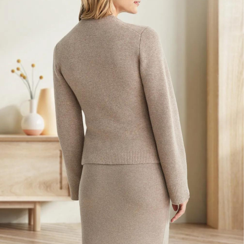 Cashmere Long Button Cardigan-Cozy Knit Sets