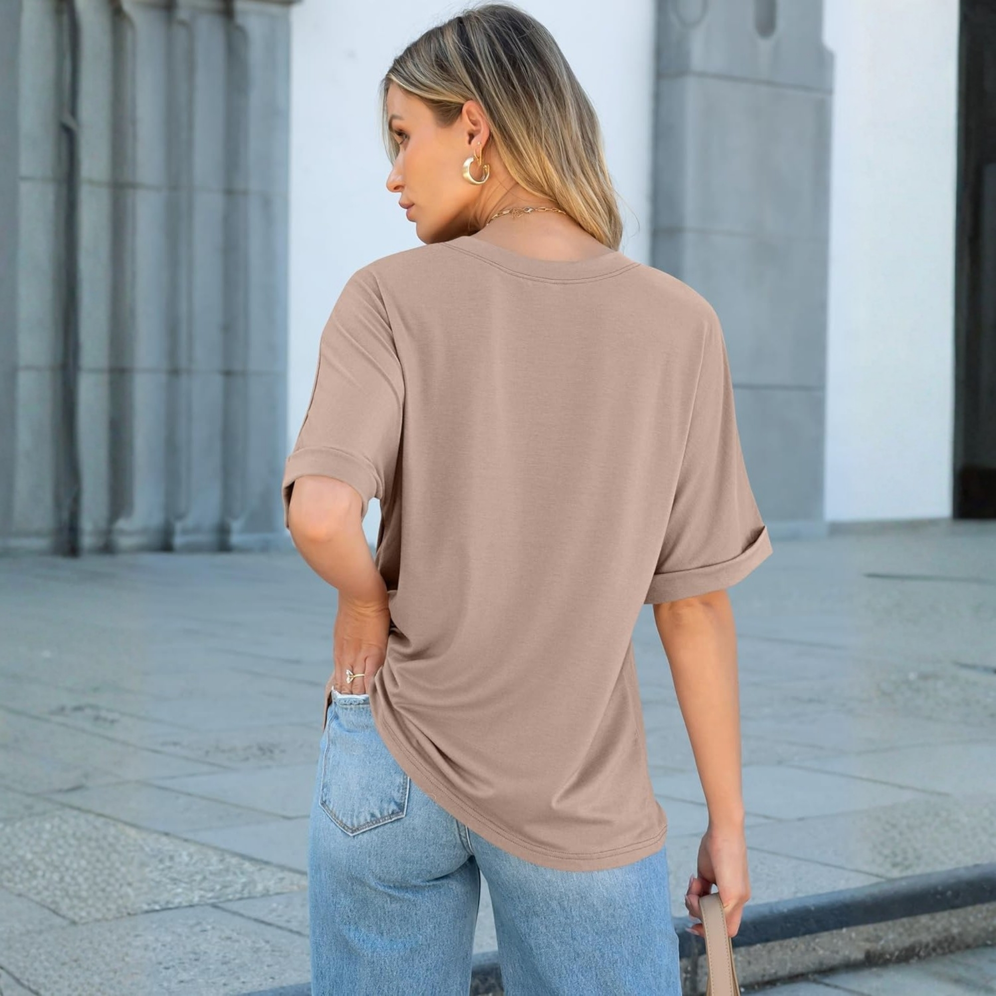 Casual Oversized Loose Summer Short Sleeve Shirt For Women