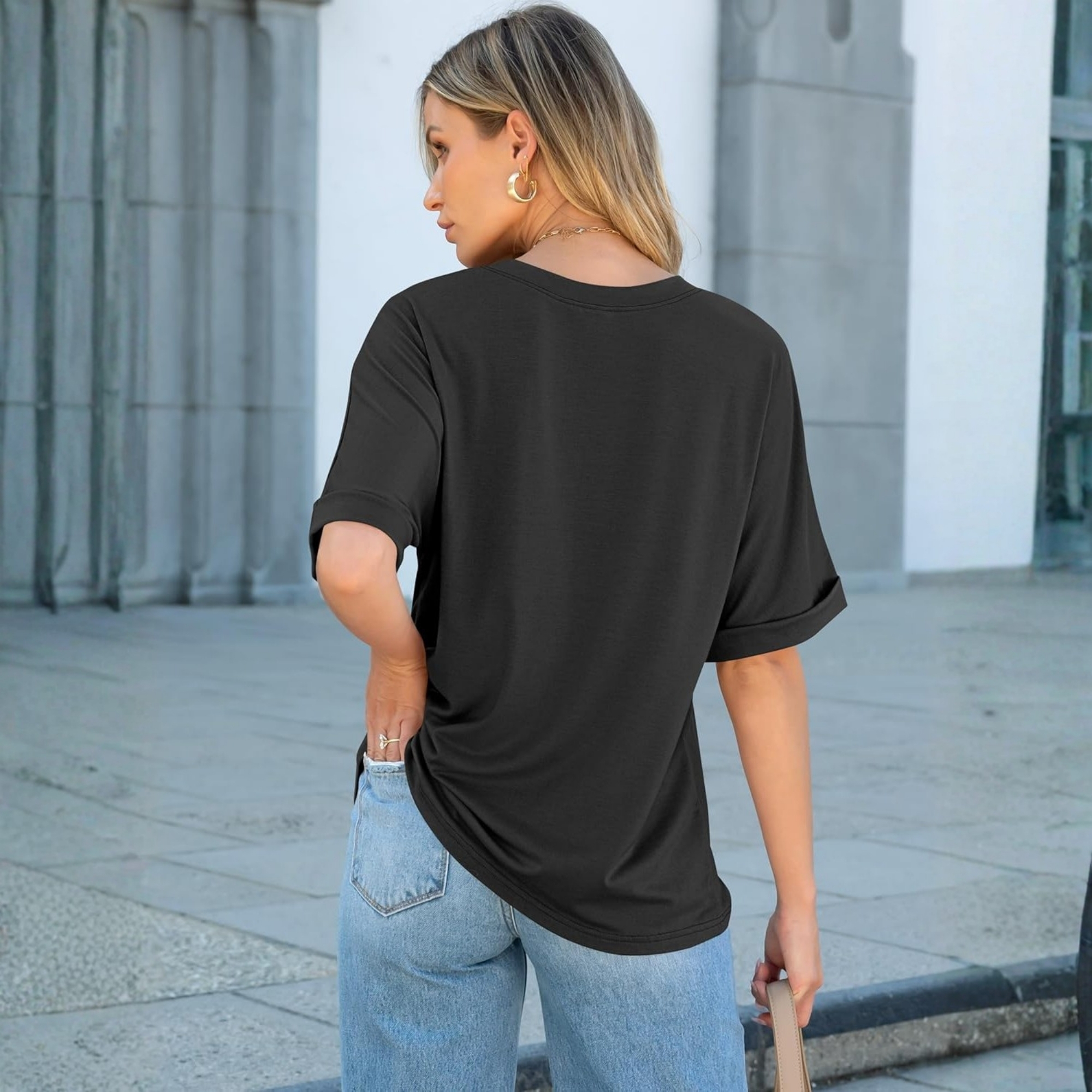 Casual Oversized Loose Summer Short Sleeve Shirt For Women