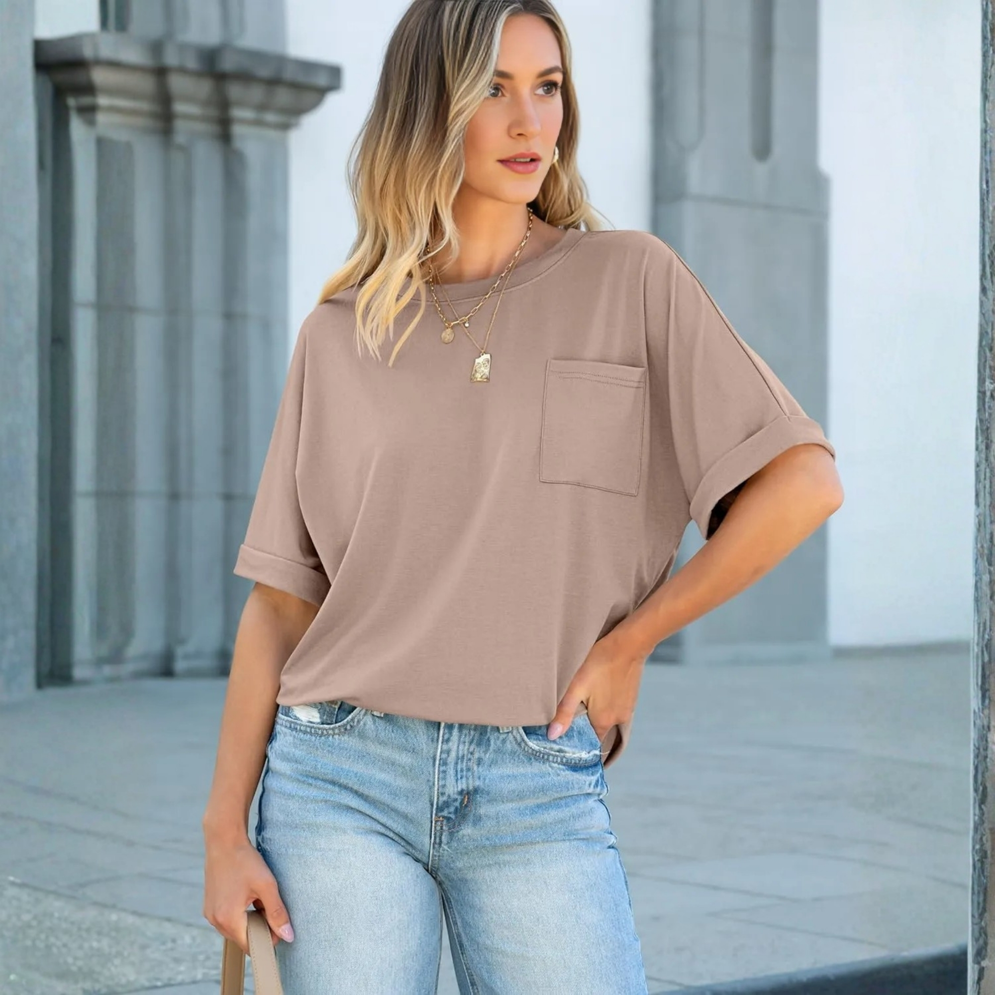 Casual Oversized Loose Summer Short Sleeve Shirt For Women