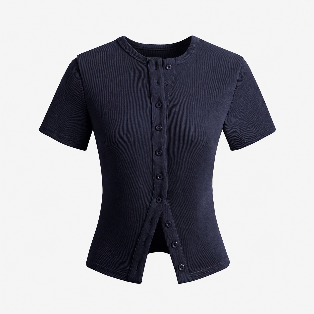Casual Short Sleeve Cardigan With Button For Women