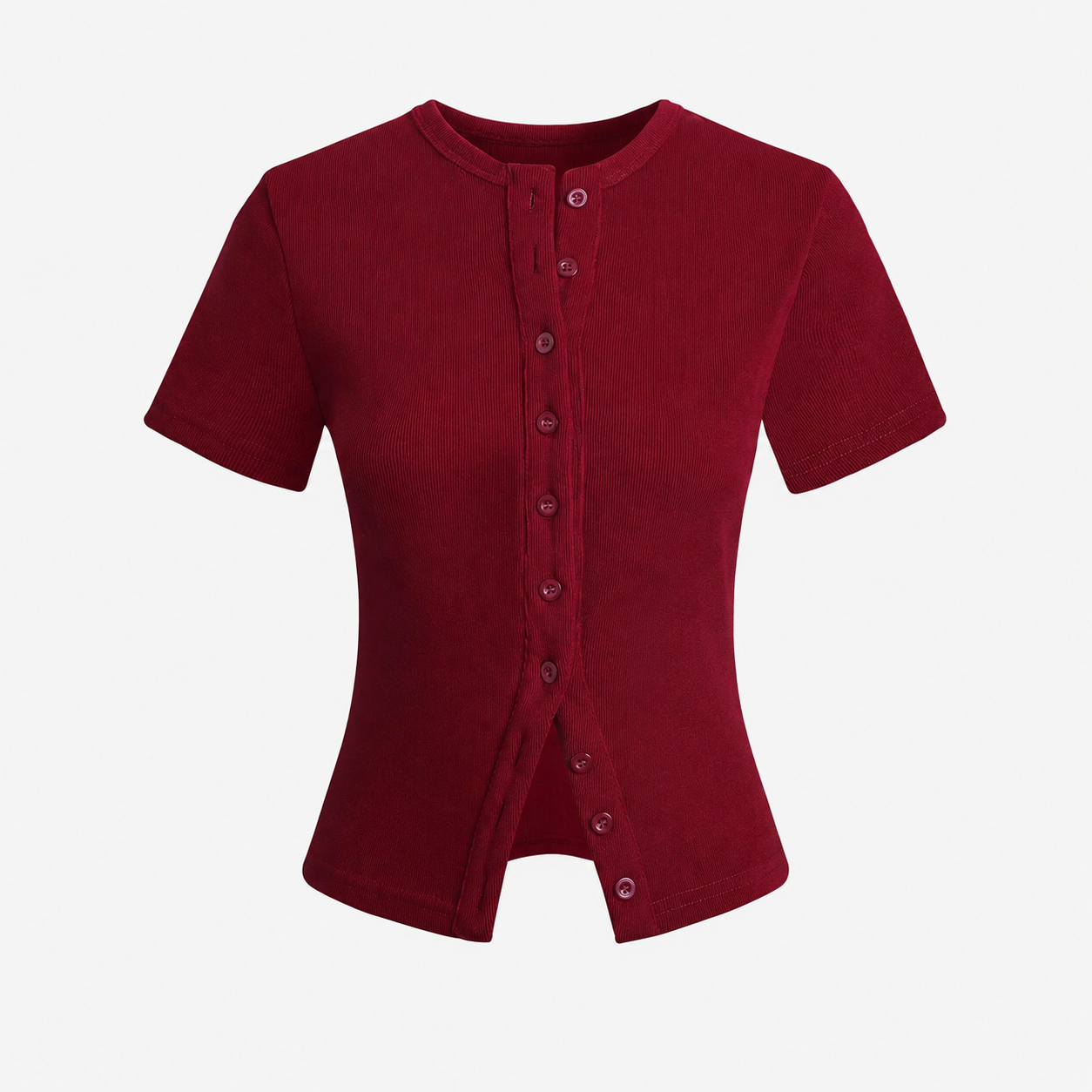 Casual Short Sleeve Cardigan With Button For Women