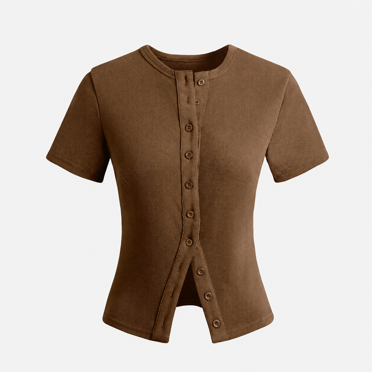 Casual Short Sleeve Cardigan With Button For Women