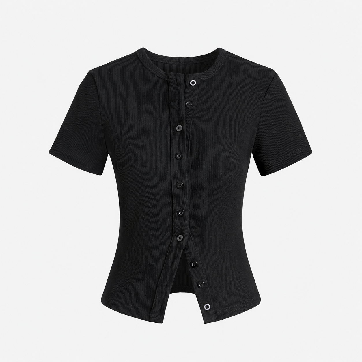 Casual Short Sleeve Cardigan With Button For Women