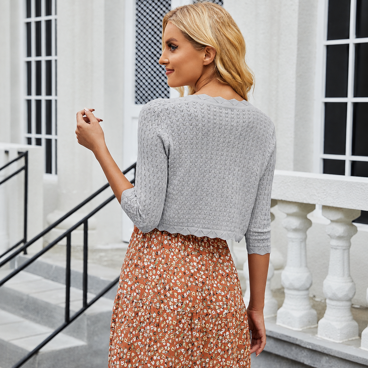 Casual Sleeve Bolero Shrug Cropped Cardigan For Women