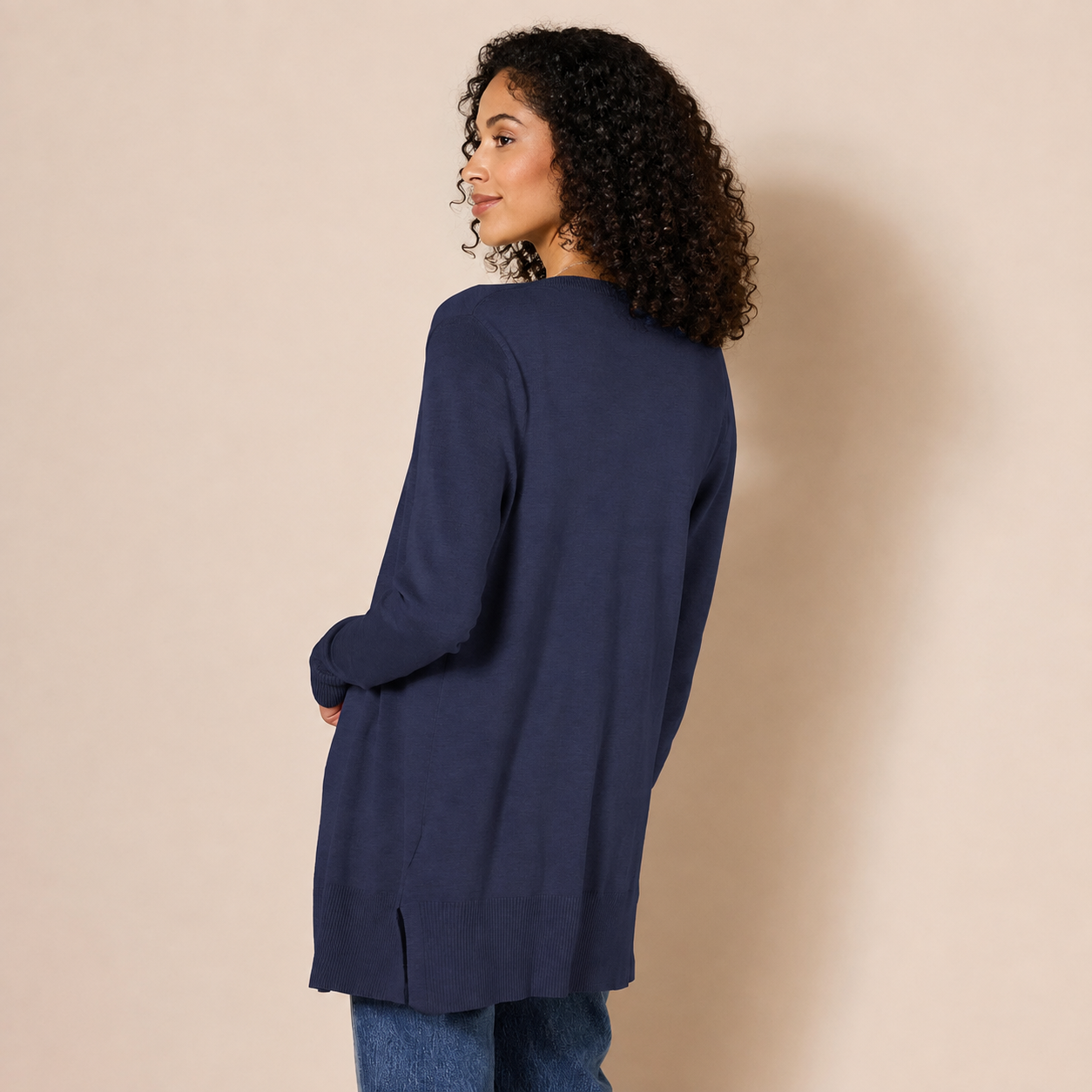Lightweight Long Sleeve Open Front Sweater Cardigan for Women