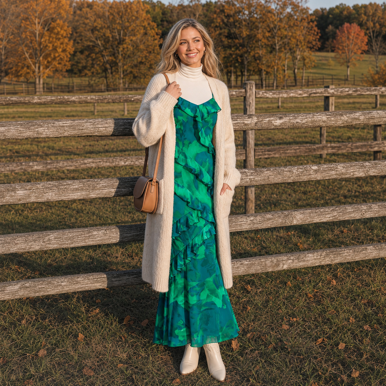 Casual Long Length Floral Maxi Dress For Women