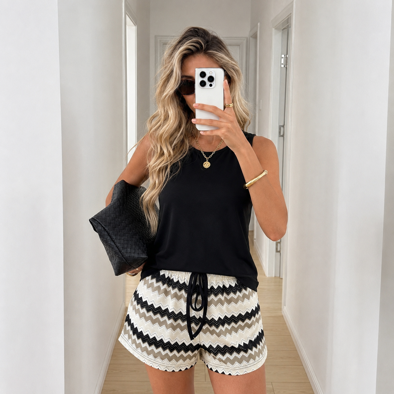 2 Piece Casual Summer Tank And Shorts Matching Set