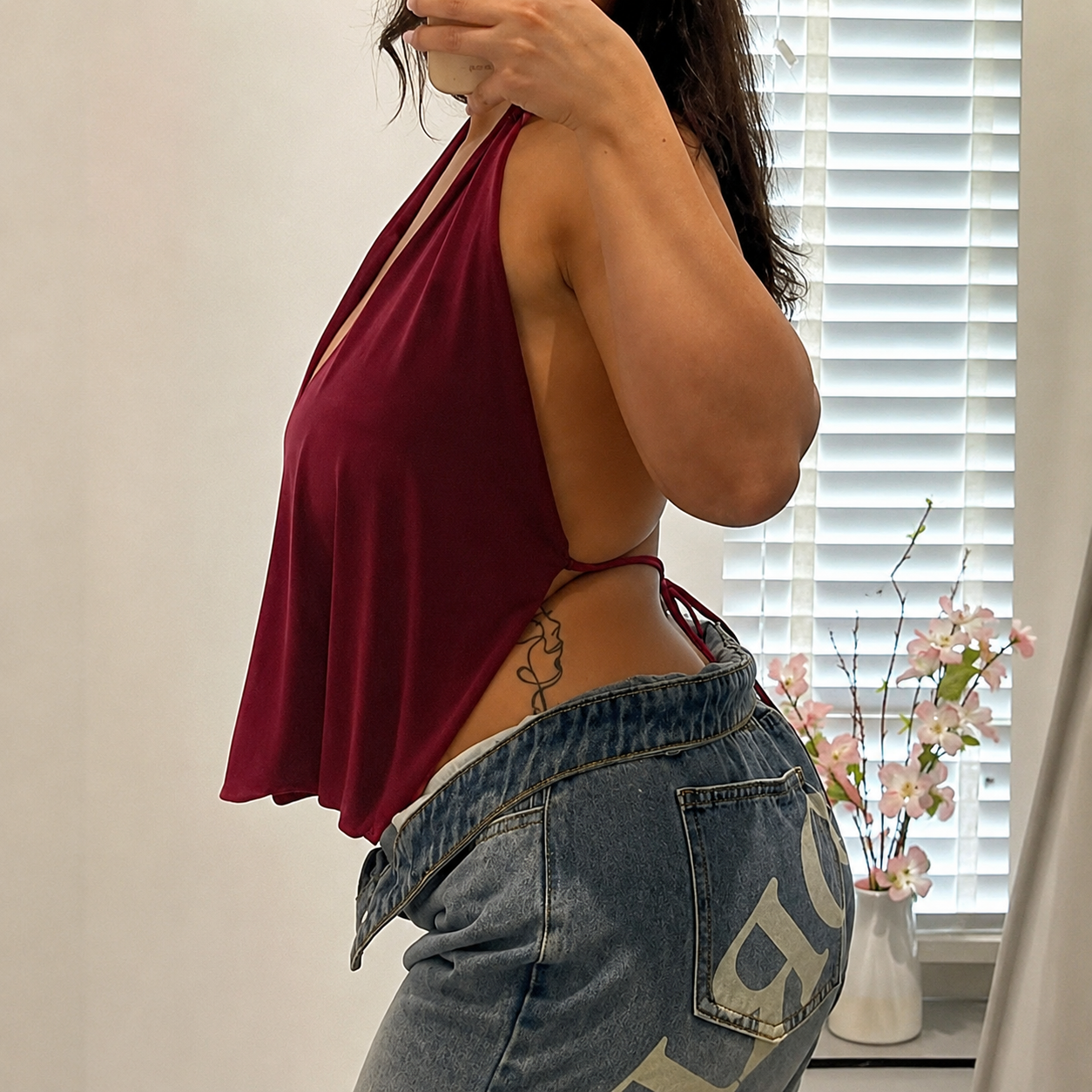 Casual Backless Halter Romper And Shorts Two Pieces Set For Women