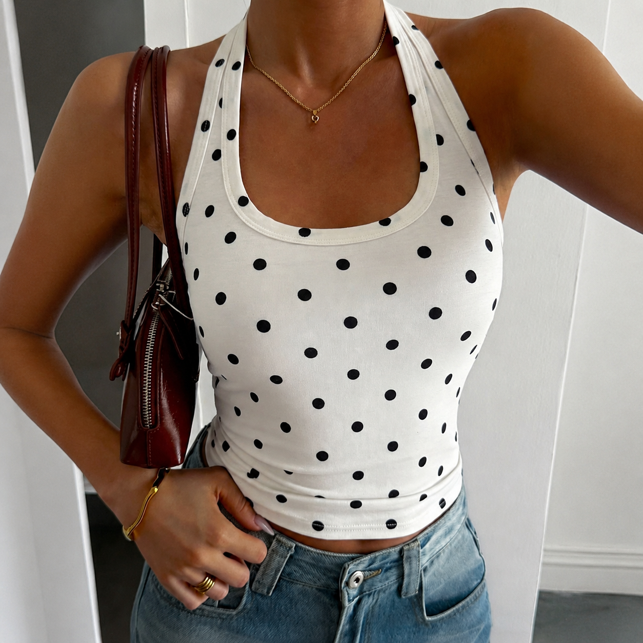 Casual Versatile Ribbed Fitted Tank Top For Women