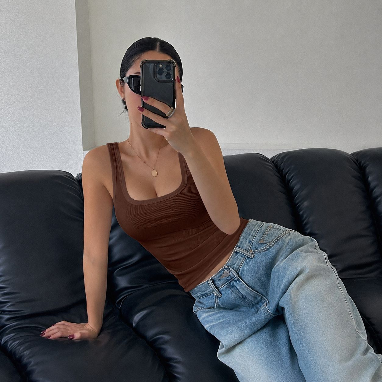 Casual Versatile Ribbed Fitted Tank Top For Women
