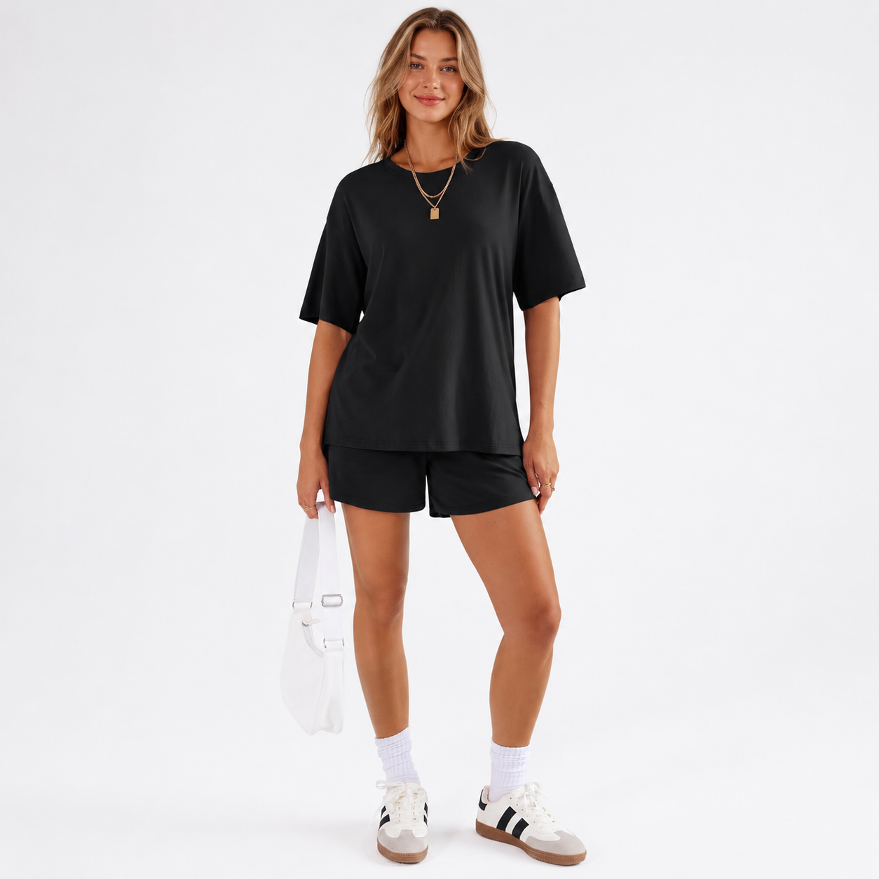 Casual Summer Lounge Set With Pockets For Women