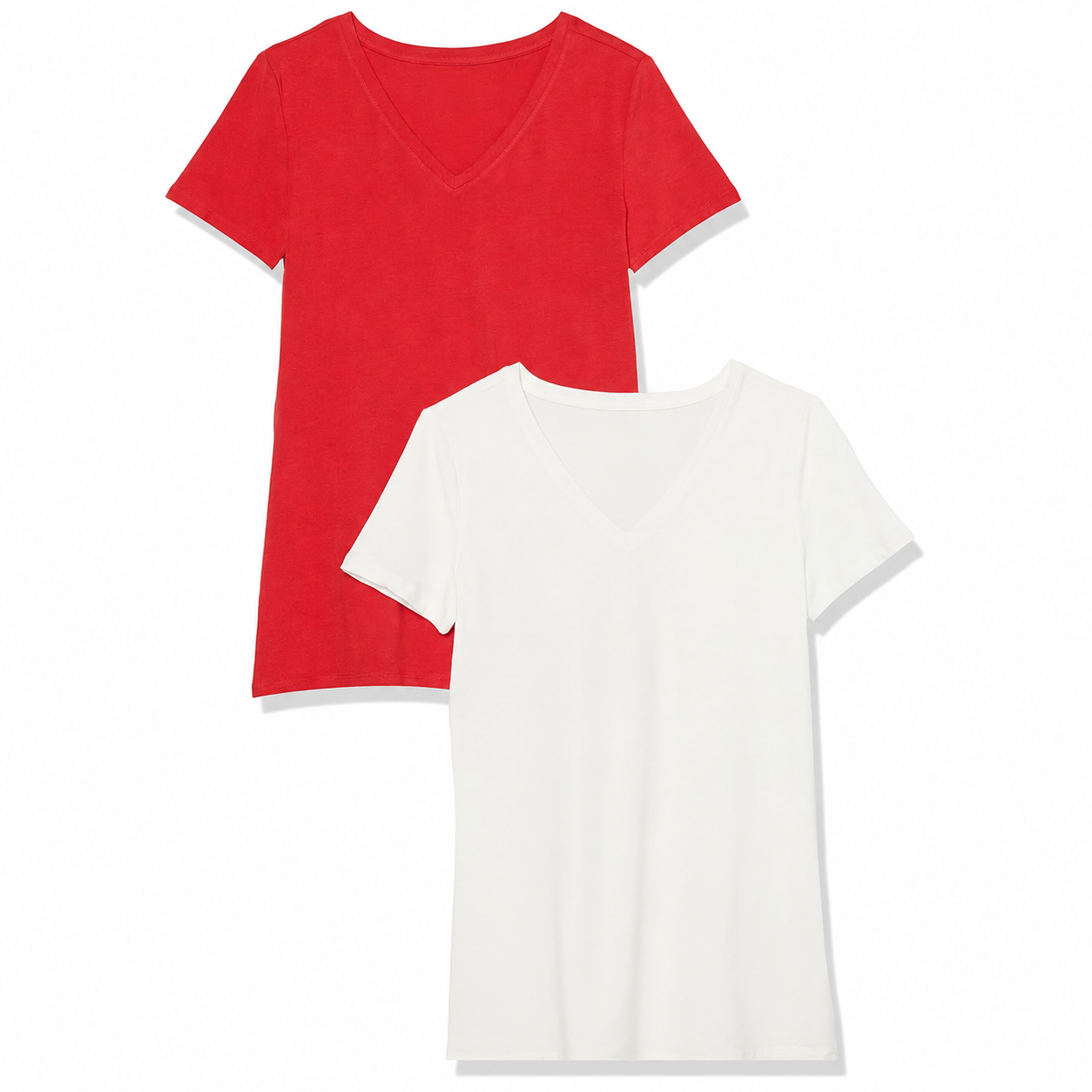Pack Of 2 Casual Short Sleeve Shirts For Women