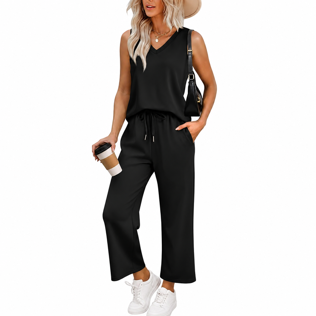  Casual Vacation Two Piece Matching Outfit Set