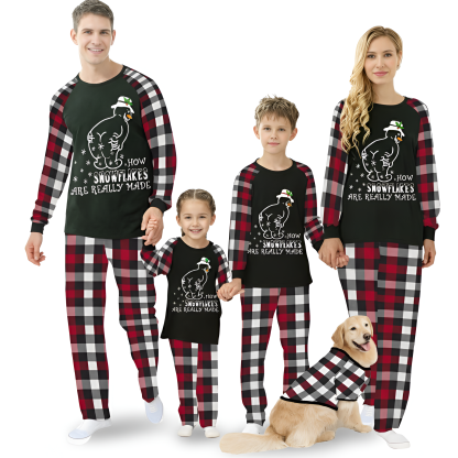Christmas Red Black Plaid Family Matching Pajama Sets