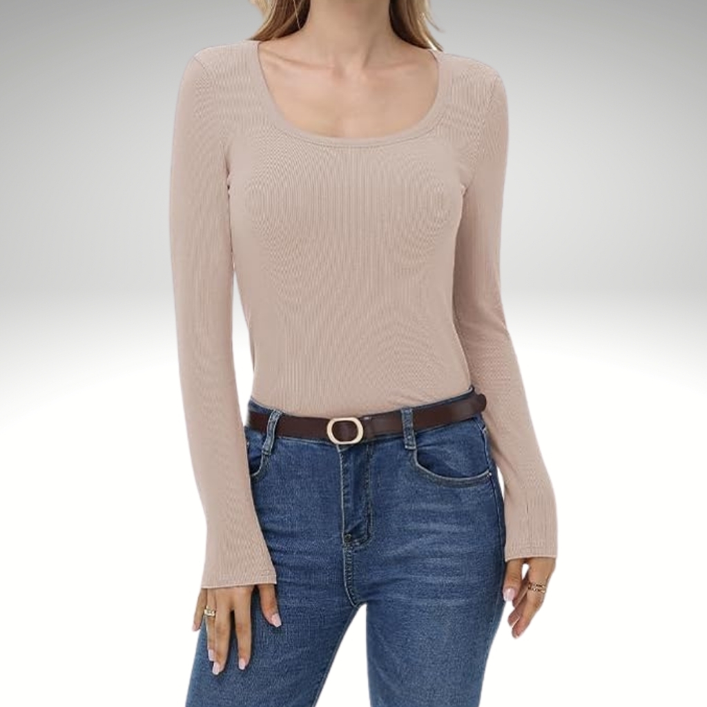 Classic Ribbed Long Sleeve Top